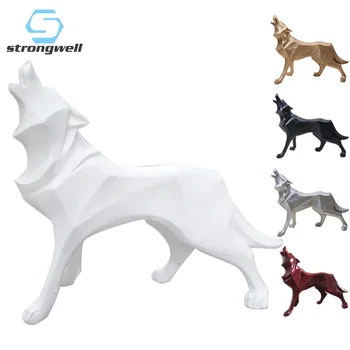 Strongwell Nordic INS Origami Geometric Wolf Statue Abstract Animal Totem Sculpture Resin Crafts Home Desktop Decoration Gift
Strongwell Nordic INS Origami Geometric Wolf Statue Abstract Animal Totem Sculpture Resin Crafts Home Desktop Decoration Gift