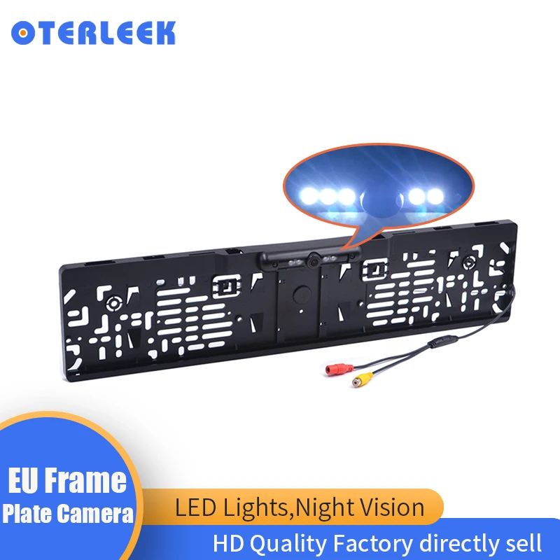HD LED Rear View camera EU License Plate Frame Car Reverse Camera waterproof Back Up Camera for Monitor Stereo
HD LED Rear View camera EU License Plate Frame Car Reverse Camera waterproof Back Up Camera for Monitor Stereo