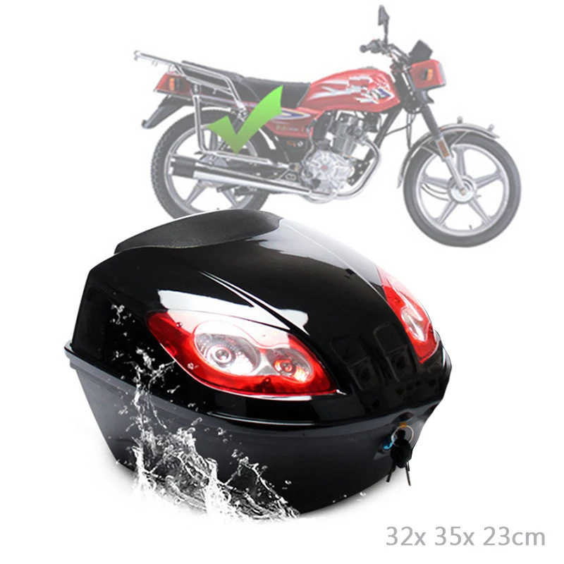 Universal 25L Motorcycle Scooter Top Box Tail Luggage Storage Case w/LED Light Rear Trunk Carrier
Universal 25L Motorcycle Scooter Top Box Tail Luggage Storage Case w/LED Light Rear Trunk Carrier
