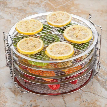 Dehydrator Stand Accesories Grill Stand Air Fryer Five Stackable Grill Stainless Steel Stackable Design Barbecue Shelf 5x8.8in
Dehydrator Stand Accesories Grill Stand Air Fryer Five Stackable Grill Stainless Steel Stackable Design Barbecue Shelf 5x8.8in