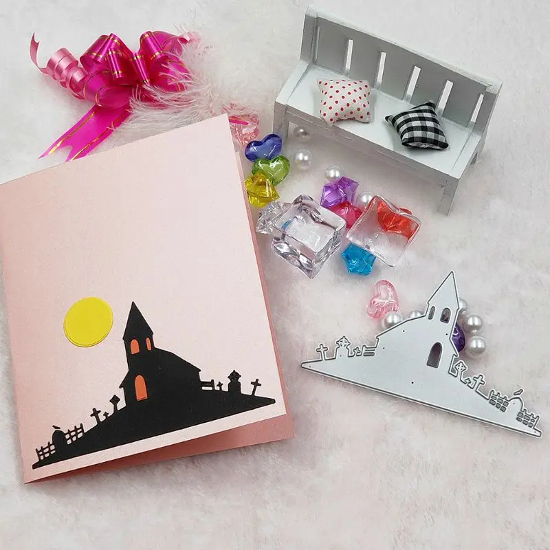 Halloween Cross House Metal Cutting Dies Stencil DIY Scrapbooking Album Stamp Paper Card Embossing Crafts Decor
Halloween Cross House Metal Cutting Dies Stencil DIY Scrapbooking Album Stamp Paper Card Embossing Crafts Decor