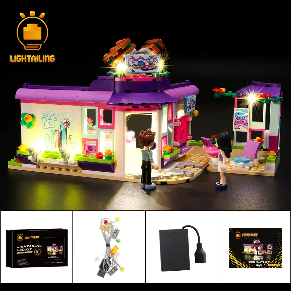 LIGHTAILING LED Light Kit For Friends Series Emma's Art Café Lighting Set Compatible With 41336 (NOT Include The Model)
LIGHTAILING LED Light Kit For Friends Series Emma's Art Café Lighting Set Compatible With 41336 (NOT Include The Model)