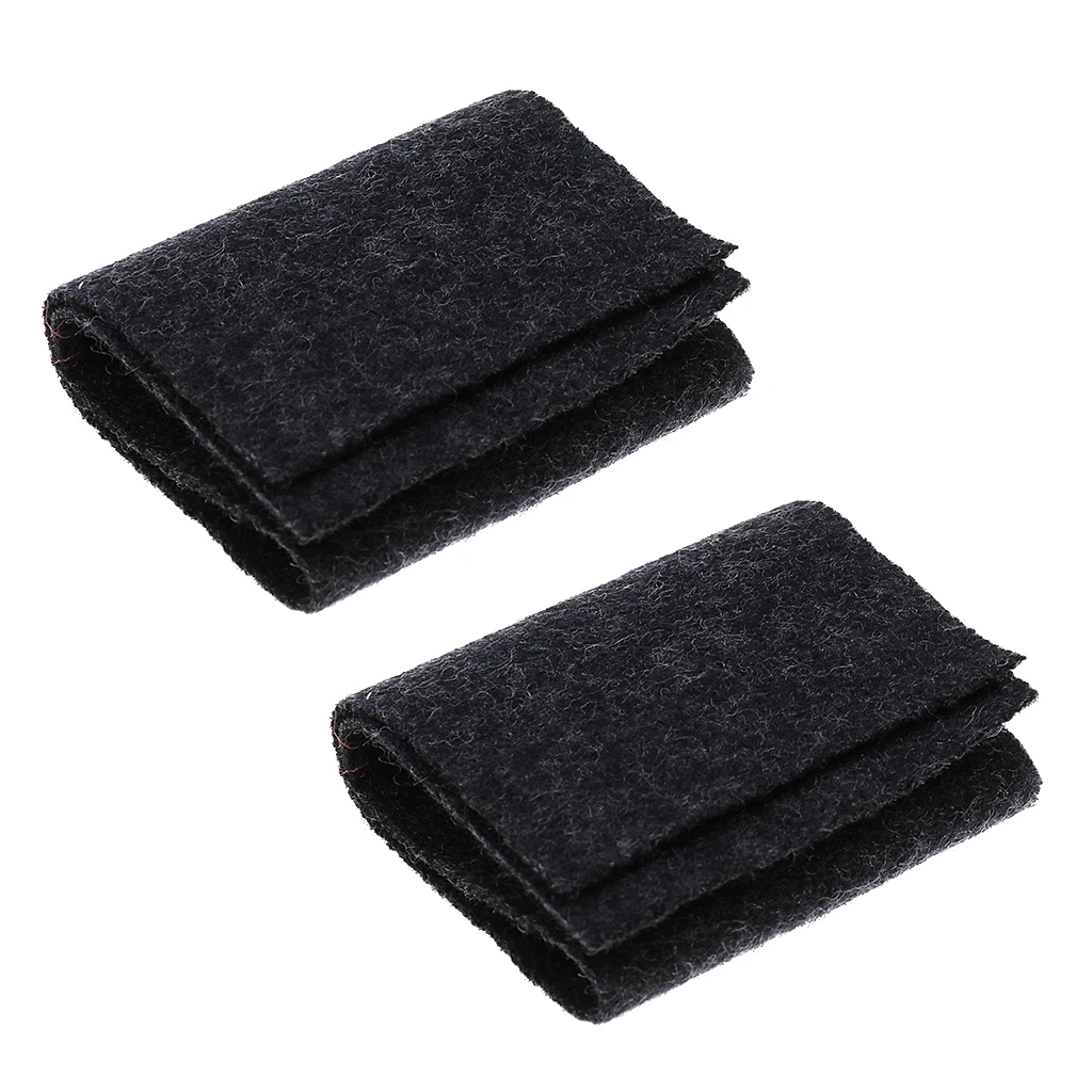 Portable 2Pcs Black Chinese Erhu Mute Silencer Pads Silencing Mats 15.3 x 4.4cm Portable 2Pcs Black Chinese Erhu Mute Silencer Pads Silencing Mats 15.3 x 4.4cm