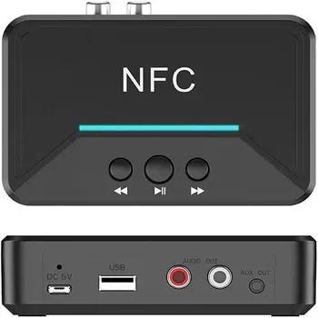 NFC Bluetooth 5.0 Receiver 3.5mm Jack Stereo Audio Adapter RCA Wireless Audio Receiver For Car TV Speakers
NFC Bluetooth 5.0 Receiver 3.5mm Jack Stereo Audio Adapter RCA Wireless Audio Receiver For Car TV Speakers