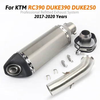 Slip on Motorcycle Exhaust System Muffler Escape Modified Middle Link Pipe For KTM DUKE 125 250 390 RC390 2017 2018 2019 Years
Slip on Motorcycle Exhaust System Muffler Escape Modified Middle Link Pipe For KTM DUKE 125 250 390 RC390 2017 2018 2019 Years