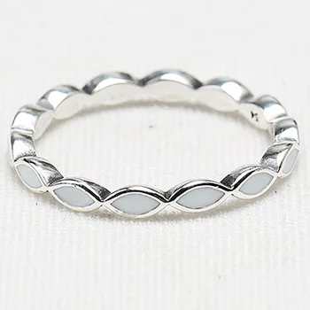 Authentic 925 Sterling Silver Ring Better Together Stackable Ring With White Enamel For Women Wedding Party Gift Fine Jewelry
Authentic 925 Sterling Silver Ring Better Together Stackable Ring With White Enamel For Women Wedding Party Gift Fine Jewelry