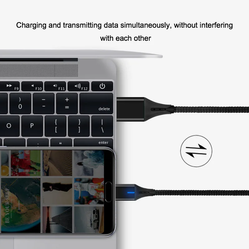 Магнитный кабель Micro USB 5 А для iPhone Samsung провод быстрой зарядки и передачи данных
