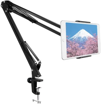 Tablet Arm Mount Stand Cellphone Holder with Adjustable Sturdy Aluminum Long Arm for iPad mini air,iphone,Galaxy,Nintendo Switch
Tablet Arm Mount Stand Cellphone Holder with Adjustable Sturdy Aluminum Long Arm for iPad mini air,iphone,Galaxy,Nintendo Switch