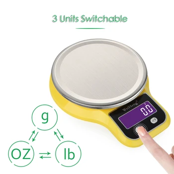 New Weighing Kitchen Scale LCD Mini Electronic Stainless Platform Digital Food Scale bascula cocina with Weighing Bowl g/oz/lb
New Weighing Kitchen Scale LCD Mini Electronic Stainless Platform Digital Food Scale bascula cocina with Weighing Bowl g/oz/lb