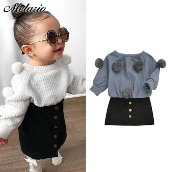 Melario Grils Clothes Set New Autumn Winter Fluffy Balls Sweater and Skirt 2pcs Kids Clothes Long Sleeve Spring Outfits Suits
Melario Grils Clothes Set New Autumn Winter Fluffy Balls Sweater and Skirt 2pcs Kids Clothes Long Sleeve Spring Outfits Suits