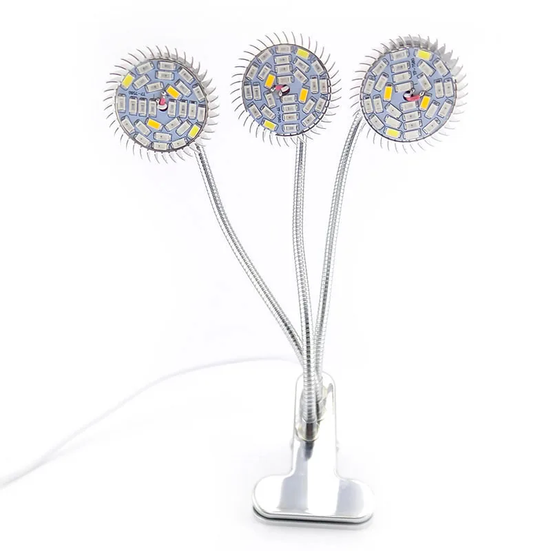 Description Picture 3 of itemGrowbox Grow Light Plant Lamp 3-Head Greenhouse Flower Hydro Room Full Spectrum Indoor UV IR Plants Growing Lights LED