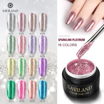 SAVILAND 16 Colors Sparkling Platinum Nail Gel 6ml Starry Sky Glitter Soak Off UV LED Gel Varnish Long-Lasting Nail Manicure
SAVILAND 16 Colors Sparkling Platinum Nail Gel 6ml Starry Sky Glitter Soak Off UV LED Gel Varnish Long-Lasting Nail Manicure