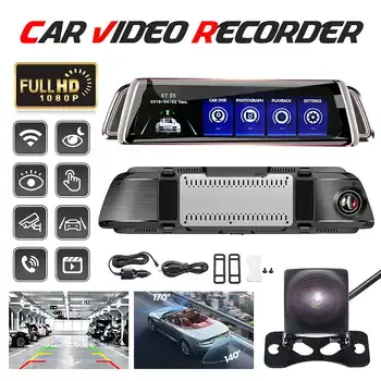 10 Inch Touch Full Screen Car DVR Dash Cam Dual Lens Rear View Mirror Auto Dashcam HD 1080P Night Vision Recorder Registrator
10 Inch Touch Full Screen Car DVR Dash Cam Dual Lens Rear View Mirror Auto Dashcam HD 1080P Night Vision Recorder Registrator
