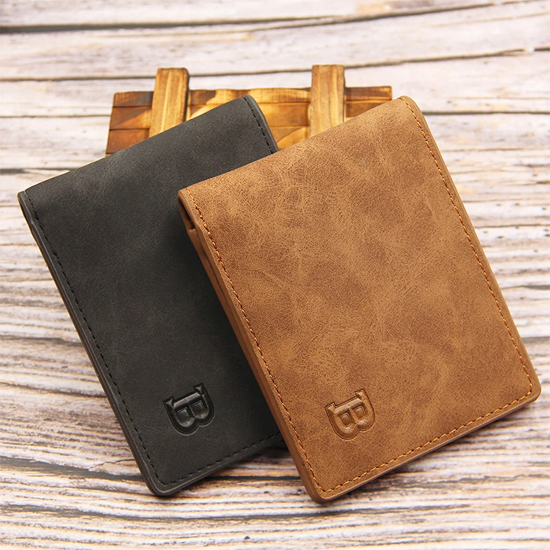 Fashionable men's short wallet frosted retro multi-function credit card folder leisure multi-card seats case for bank cards
Fashionable men's short wallet frosted retro multi-function credit card folder leisure multi-card seats case for bank cards