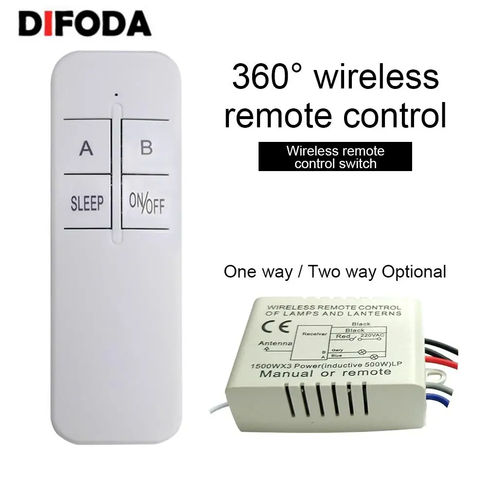 QIACHIP 2 Way AC 220V Digital RF Wireless Remote Control Switch For LED Light Lamp Bulb ON/OFF Ceiling Fan Panel Control Switch
QIACHIP 2 Way AC 220V Digital RF Wireless Remote Control Switch For LED Light Lamp Bulb ON/OFF Ceiling Fan Panel Control Switch