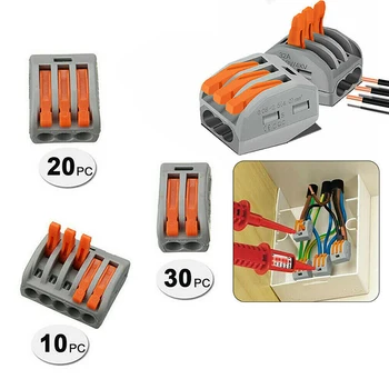 60pcs Mini Quick Wire Connector Universal Compact Wire Connector Push-in Terminal Block
60pcs Mini Quick Wire Connector Universal Compact Wire Connector Push-in Terminal Block