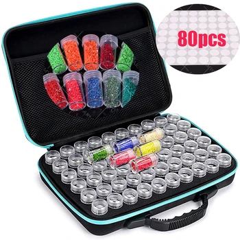 60 Bottles Diamond Painting Accessories Tool Carry Case Box Container Diamond Storage Bag Case Embroidery Mosaic large capacity
60 Bottles Diamond Painting Accessories Tool Carry Case Box Container Diamond Storage Bag Case Embroidery Mosaic large capacity