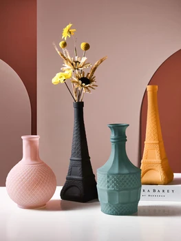 Creative Tower Glass Vase Frosted Relief Dried Flower Glass Small Vase Desktop Flower Arrangement Decoration Ornaments 
Creative Tower Glass Vase Frosted Relief Dried Flower Glass Small Vase Desktop Flower Arrangement Decoration Ornaments
