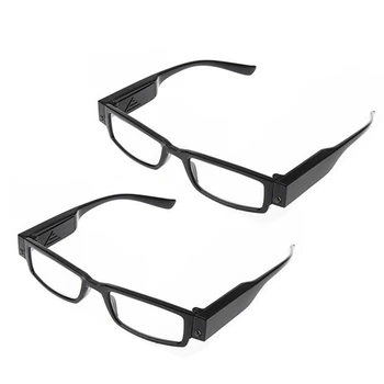 2 Pcs Reading Glasses LED nifying Lens nifying for Presbyopia Black, Diopter +3 & Diopter +3.5
2 Pcs Reading Glasses LED nifying Lens nifying for Presbyopia Black, Diopter +3 & Diopter +3.5