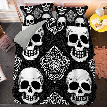 3D Skull Duvet Cover Sets Bedding Set Comforter Covers Soft Fabric King Queen
3D Skull Duvet Cover Sets Bedding Set Comforter Covers Soft Fabric King Queen