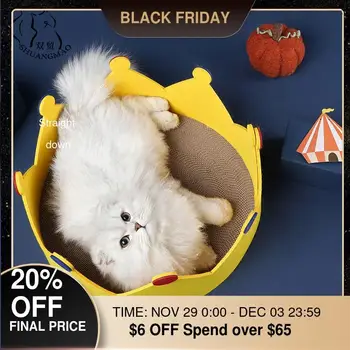 Pet Crown Sleep Cat Bed Scratch Board Nail Scraper Mat Toy Beds for Cats Scratcher Corrugated Paper Kitten Pad Rest Supplies
Pet Crown Sleep Cat Bed Scratch Board Nail Scraper Mat Toy Beds for Cats Scratcher Corrugated Paper Kitten Pad Rest Supplies