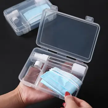Portable Dustproof Mask Case Transparent Disposable Face Masks Container Spray Bottle Storage Box Storage Organizer
Portable Dustproof Mask Case Transparent Disposable Face Masks Container Spray Bottle Storage Box Storage Organizer