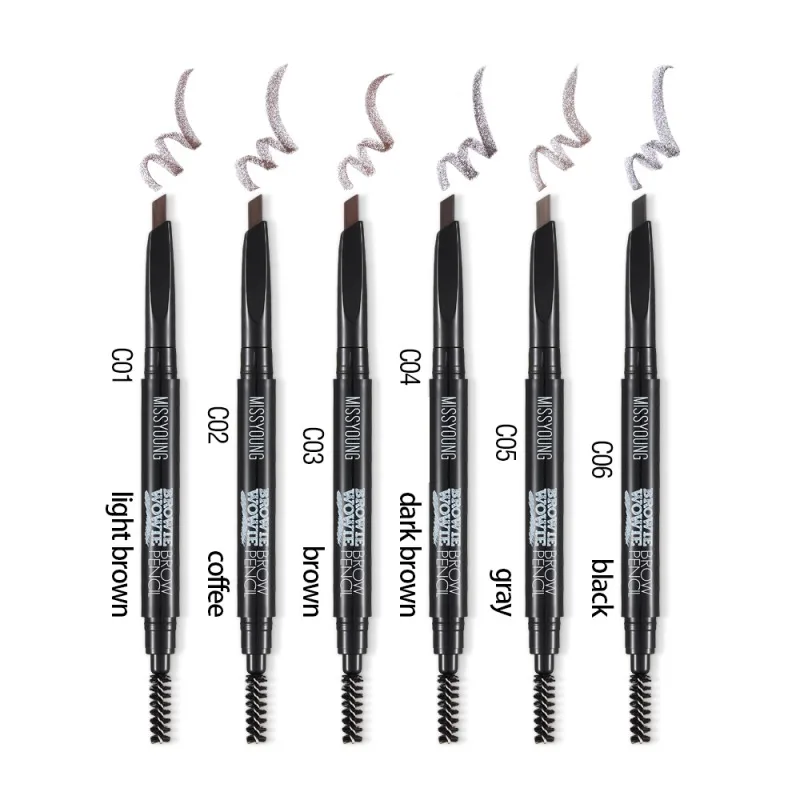 6 Colors Double-head Eyebrow Pencil Rotating Automatic Triangle Eyebrow Pencil With Brush Eye Tattoo Beauty Tools
6 Colors Double-head Eyebrow Pencil Rotating Automatic Triangle Eyebrow Pencil With Brush Eye Tattoo Beauty Tools
