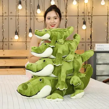 New simulation crocodile doll pillow cushions of various sizes cute soft and comfortable cotton elastic birthday gift plush toys
New simulation crocodile doll pillow cushions of various sizes cute soft and comfortable cotton elastic birthday gift plush toys