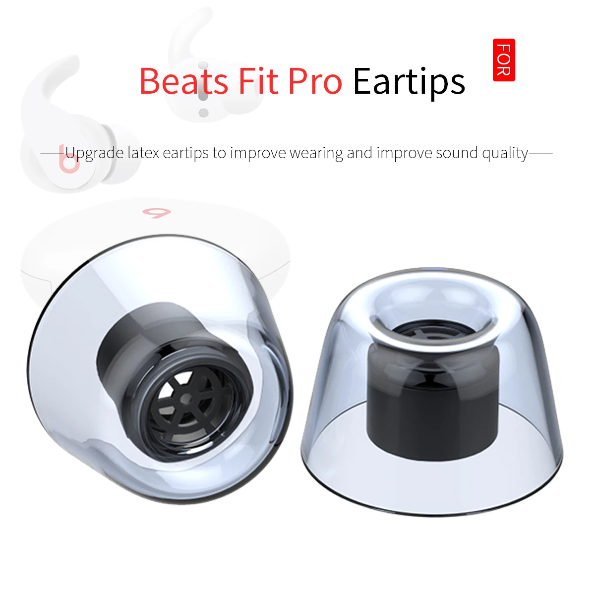 Latex Ear Tips for Beats Fit Pro Eartips for Anker Soundcore Liberty Air 2 Pro EDIFIER TWS1 Earbuds Tips Anti-Slip Avoid Falling Latex Ear Tips for Beats Fit Pro Eartips for Anker Soundcore Liberty Air 2 Pro EDIFIER TWS1 Earbuds Tips Anti-Slip Avoid Falling