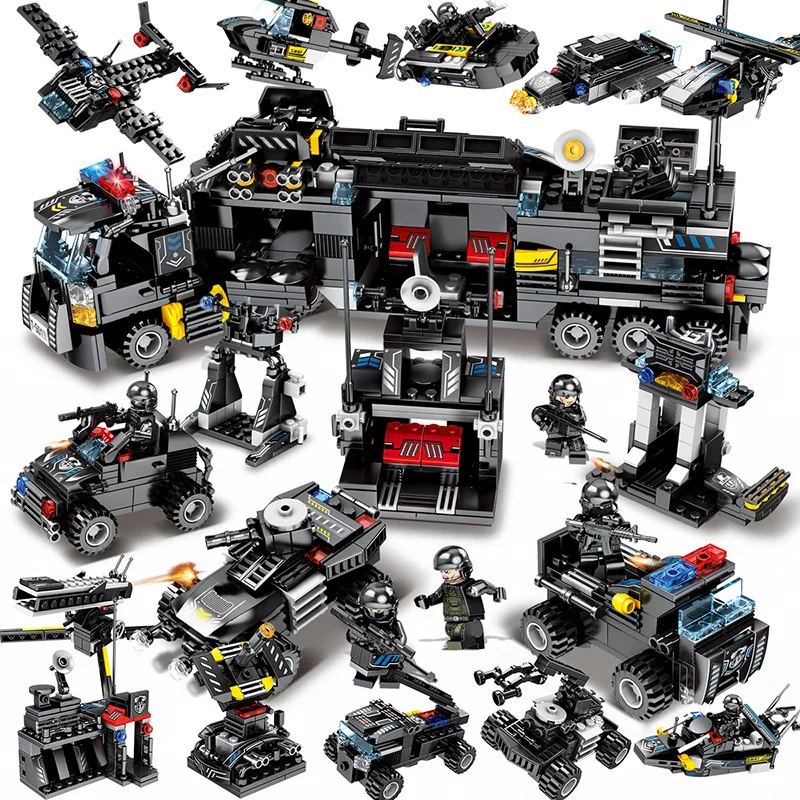 695pcs toy for children blocks Compatible Legoingly city Black eagle special team Aircraft tank combat force figures toy
695pcs toy for children blocks Compatible Legoingly city Black eagle special team Aircraft tank combat force figures toy