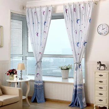 New Cartoon Polyester Blue Curtains Moon and Star Printed Semi-shading Curtain for Kids Room Living Room Bedroom Window Drapes
New Cartoon Polyester Blue Curtains Moon and Star Printed Semi-shading Curtain for Kids Room Living Room Bedroom Window Drapes