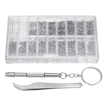 1000 Pcs Glasses Screws Nut Assortment + 1 Pc Screwdriver + 1 Pc Tweezers, Glasses Repair Kit Screws for Glasses Optical Repair
1000 Pcs Glasses Screws Nut Assortment + 1 Pc Screwdriver + 1 Pc Tweezers, Glasses Repair Kit Screws for Glasses Optical Repair