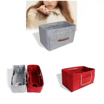 Multi-Pockets Felt Handbag Organizer Purse Insert Organizer with Handles New
Multi-Pockets Felt Handbag Organizer Purse Insert Organizer with Handles New