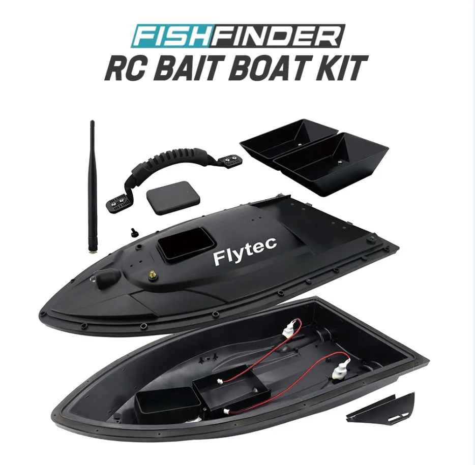 

Flytec 5 Generation RC Boat body for Remote double warehouse Fish Finder Electric Fishing Bait Double Motor Toy parts