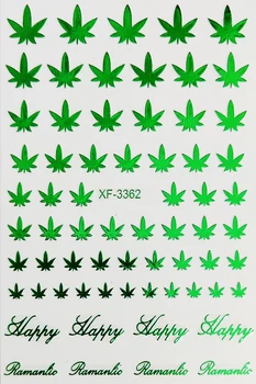Nail Art 3D Decal Adhesive Stickers Pot Weed Leaf Nails Salon Manicure Decoration
Nail Art 3D Decal Adhesive Stickers Pot Weed Leaf Nails Salon Manicure Decoration