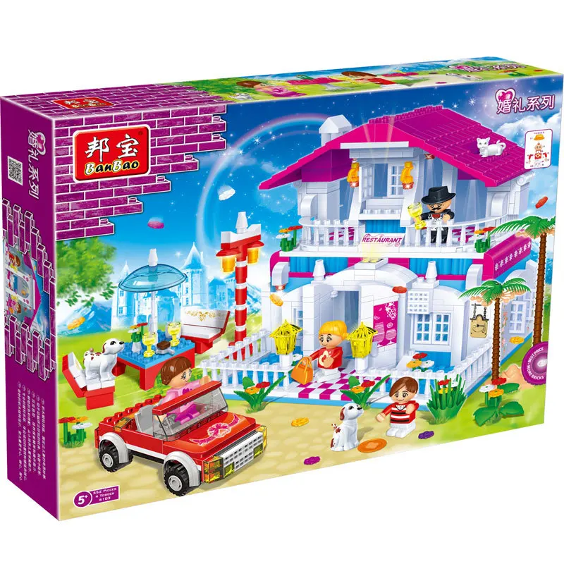 Fight Inserted BanBao GIRL'S Toy Building Blocks Happy Restaurant 6103 Educational Plastic Fight Inserted Architecture House
Fight Inserted BanBao GIRL'S Toy Building Blocks Happy Restaurant 6103 Educational Plastic Fight Inserted Architecture House
