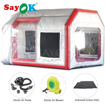 Airtight Inflatable Paint Booth Inflatable Spray Booth Mobile PVC Tent with Sponge Filter for Car Polishing/Spraying/Maintenance
Airtight Inflatable Paint Booth Inflatable Spray Booth Mobile PVC Tent with Sponge Filter for Car Polishing/Spraying/Maintenance