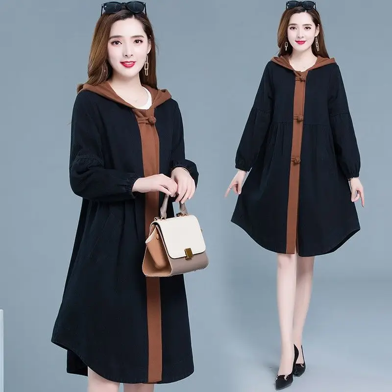 Cape Windbreaker Women Coats 2022 Female Spring Autumn Overcoat Long Sleeve Hooded Jacket Female Trench Coat 5XLB1102
Cape Windbreaker Women Coats 2022 Female Spring Autumn Overcoat Long Sleeve Hooded Jacket Female Trench Coat 5XLB1102
