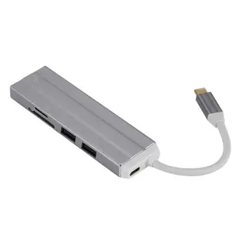 6 In 1 USB-C HUB 4K HD Video Audio Cable Adapter Type C to HDMI usb 3.0/usb 2.0 with SD/TF Card Reader Type C USB HUB
6 In 1 USB-C HUB 4K HD Video Audio Cable Adapter Type C to HDMI usb 3.0/usb 2.0 with SD/TF Card Reader Type C USB HUB