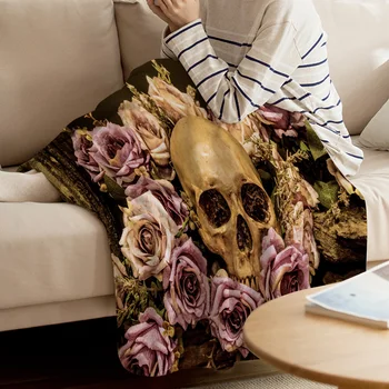 Skull Rose Wooden Retro Throw Blanket Warm Microfiber Blanket Cartoon Blankets For Beds Home Decor
Skull Rose Wooden Retro Throw Blanket Warm Microfiber Blanket Cartoon Blankets For Beds Home Decor