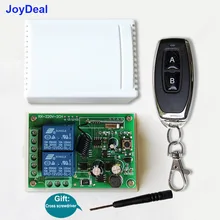 433 Mhz Universal Wireless Fernbedienung Schalter AC 220V 110V 120V 2CH Relais Empfänger Modul und RF 433 Mhz Led Licht Sender(China)