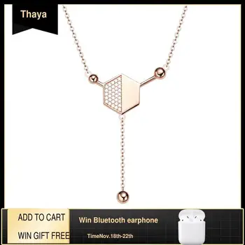 The New Creative Design Molecular Necklace 45cm Length Chain Rose Gold Zircon Pendant Necklace For Women 2020 Fine Jewelry Gift
The New Creative Design Molecular Necklace 45cm Length Chain Rose Gold Zircon Pendant Necklace For Women 2020 Fine Jewelry Gift
