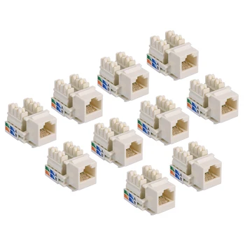 10Pcs CAT6 RJ45 Insert Keystone LAN Coupler Plug Standard Network Module Slot For Internet Network Ethernet Parts
10Pcs CAT6 RJ45 Insert Keystone LAN Coupler Plug Standard Network Module Slot For Internet Network Ethernet Parts