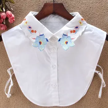 2020 Fresh Style Women Sweater Fake Collar Colored Floral Embroidery Lapel Half-Shirt
2020 Fresh Style Women Sweater Fake Collar Colored Floral Embroidery Lapel Half-Shirt