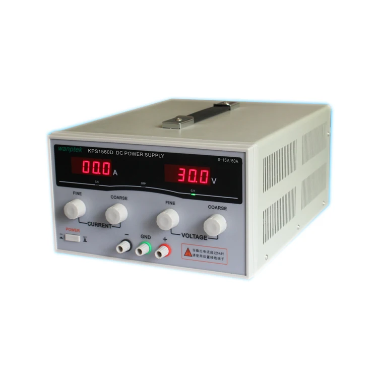 2 Pcs KPS1560D 15V 60A digital adjustable DC Power Supply High power Switch DC power supply 110/220V 0.1V 0.1A
2 Pcs KPS1560D 15V 60A digital adjustable DC Power Supply High power Switch DC power supply 110/220V 0.1V 0.1A
