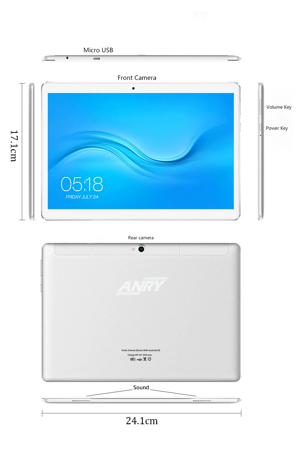 ANRY X20 10 inch 4G LTE Android Tablet MTK6797 10 Core Phone Call Tablets PC 1920*1200 FHD IPS 4GB RAM 64GB ROM Bluetooth GPS ANRY X20 10 inch 4G LTE Android Tablet MTK6797 10 Core Phone Call Tablets PC 1920*1200 FHD IPS 4GB RAM 64GB ROM Bluetooth GPS