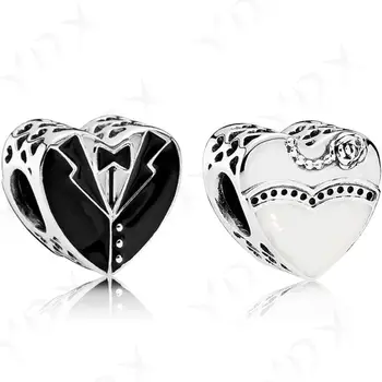 YDX 100% 925 Sterling Silver Charm Classic Hot Couple Love Heart Wedding Dress Lady Bracelet and Necklace DIY Jewelry Gift
YDX 100% 925 Sterling Silver Charm Classic Hot Couple Love Heart Wedding Dress Lady Bracelet and Necklace DIY Jewelry Gift
