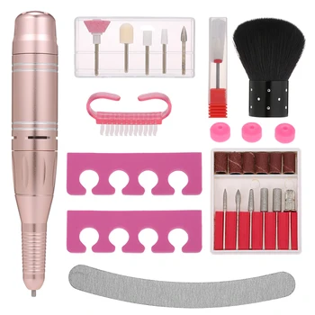 Portable Electric Nail Drill Manicure Pedicure Acrylic Nail Kit with Dust Removal Brush Toe Separators File Nail Drill Bits Set
Portable Electric Nail Drill Manicure Pedicure Acrylic Nail Kit with Dust Removal Brush Toe Separators File Nail Drill Bits Set