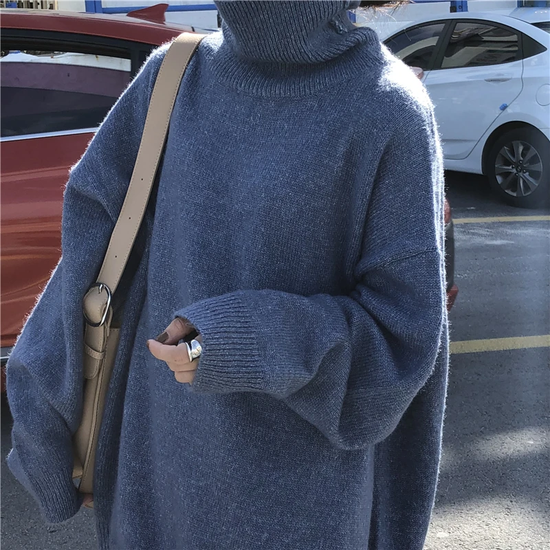 Korean Version Of The Solid Color Top Gentle Retro Plus Size Sweater Rabbit Velvet Turtleneck Pullover Thick Warm Sweater Women
Korean Version Of The Solid Color Top Gentle Retro Plus Size Sweater Rabbit Velvet Turtleneck Pullover Thick Warm Sweater Women