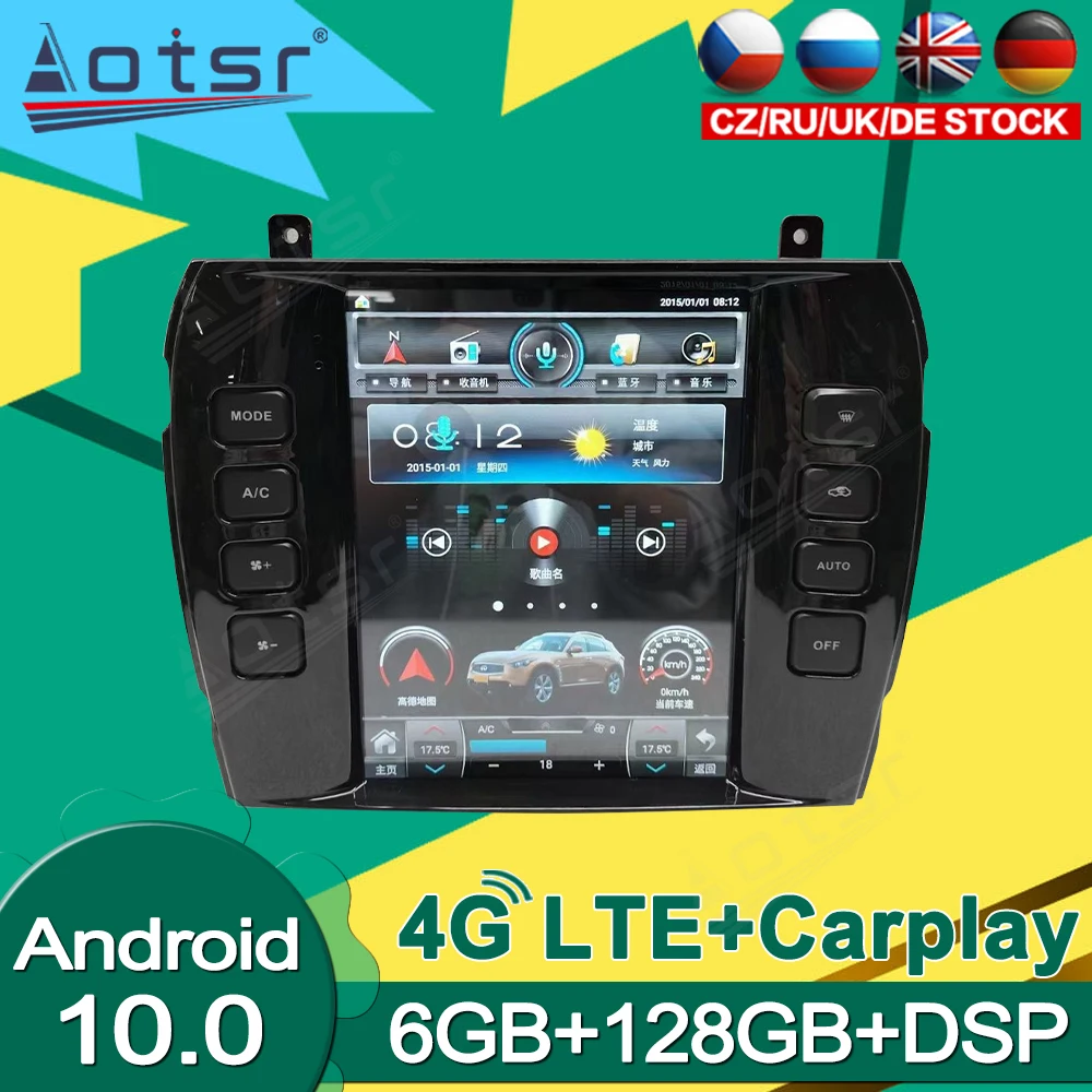 6+128G Android For Jaguar XJ S-TYPE 2001 - 2009 Car Radio GPS Navigation Video Multimedia Player Stereo receiver Carplay Unit HD
6+128G Android For Jaguar XJ S-TYPE 2001 - 2009 Car Radio GPS Navigation Video Multimedia Player Stereo receiver Carplay Unit HD
